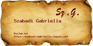 Szabadi Gabriella névjegykártya